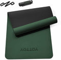 Yoga Mat,Non-Slip TPE Exercise Mat(1/4 Inch) for Pilates, Fitness & Barefoot Workouts, Home Gym Studio with Strap & Bag