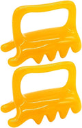 Healifty Handheld Massage Tools 2 Pcs Resin Beeswax Shoulder Back Neck Body Massagers for Daily Tension Relief Promote Blood Circulation and Relaxation