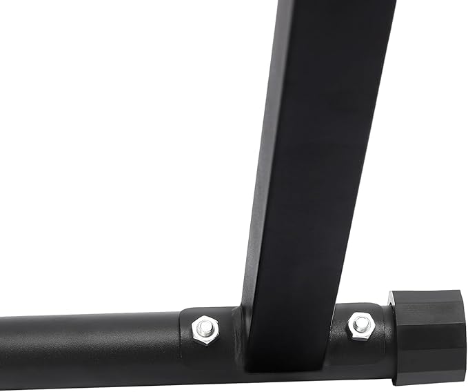 Foldable Pull Up Bar Stand, 440LBS Capacity Multifunction Triangular Structure Pull Up Station Home Gym Strength Training Workout Equipment with Adjustable Height for Pull-Ups Dips Push-Ups & More