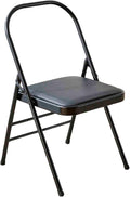 Yoga Chair,Thickened Steel Pipe Comfortable Breathable,Foldable Pilates Chair,for Indoor and Outdoor Yoga Studios(Black)