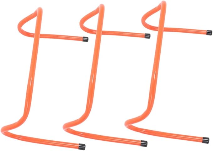 3pcs Agility Hurdles 15cm Plastic Speed Training Equipment for Soccer Football Track Running Drills and Youth Athletic Training