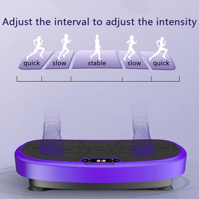 3D Vibration Plate Exercise Machine - Dual Motor Oscillation, Pulsation 3D Motion Vibration Platform - Full Whole Body Vibration Machine for Home Fitness