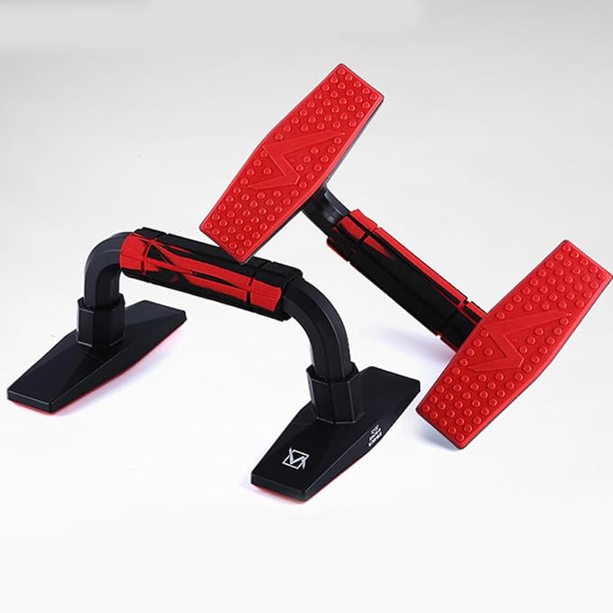 PRETYZOOM H-shape Push-up Bars Pair, Rubber Grip Push-up Stands for Arm Strength Training and Chest Muscle Workout, Push-up Frame Suitable for Home Fitness and Abdomen Exercises ()