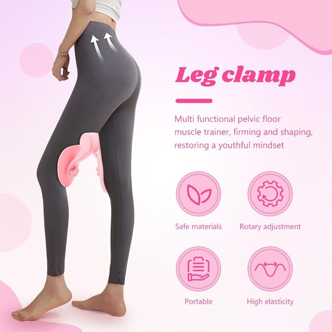 Thigh Exerciser for Women, Enhanced Resistance Hip and Pelvis Trainer, Under Desk Exerciser and Kegel Exercise Products for Women Home Gym