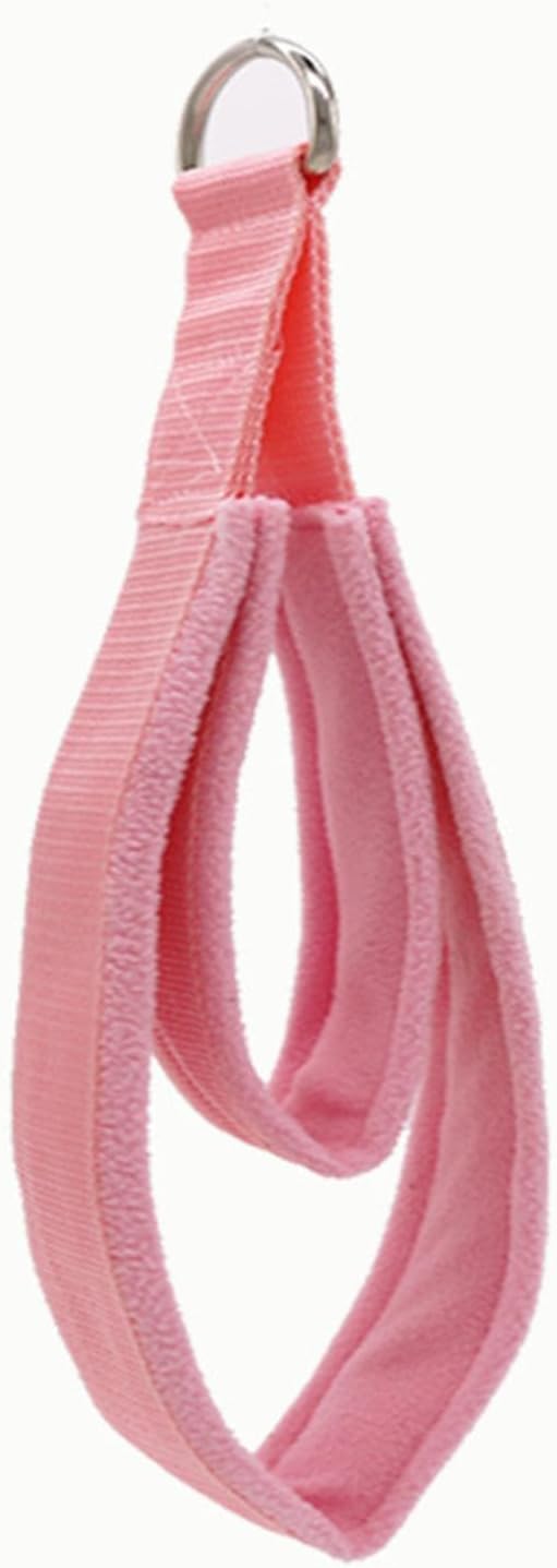 2X Pilates Straps for Reformer Comfortable Grip Pilates Double Loop Straps D Rings Straps for Home Gym Workout Improve Flexibility, Pink