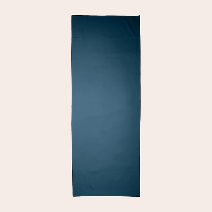 Fittest Pro Non-Slip Hot Yoga Towel with Super-Absorbent Soft Suede Microfiber in Many Colors, for Bikram Pilates and Yoga Mats. (72.00 x 26.50) Seaside Blue