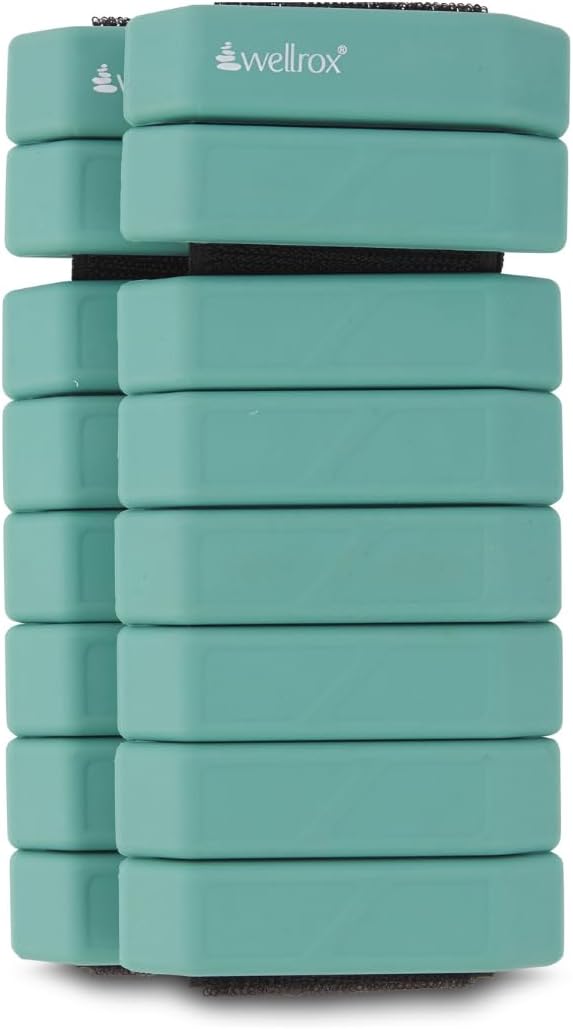 Wellrox Weighted Bangles – Adjustable Ankle and Wrist Weights for Women & Men – Set of Ankle Weights 2 lbs (1 lb Each Wrist Weight) | Weighted Arm Bands for Pilates, Yoga, Running & Walking