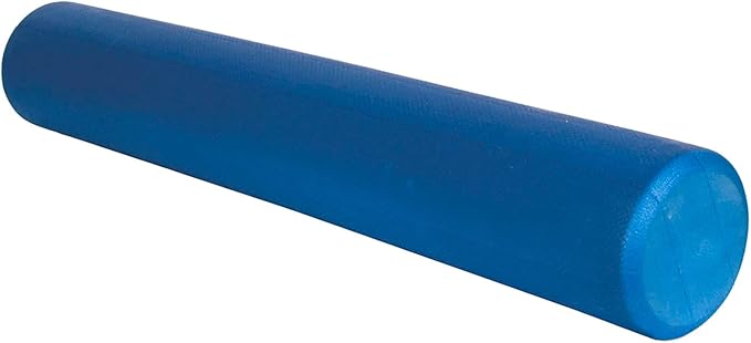 AEROMAT Elite Foam Roller - 6" Diameter - 36" Long - Blue - Intended for Pilates /Training /Muscle Relief
