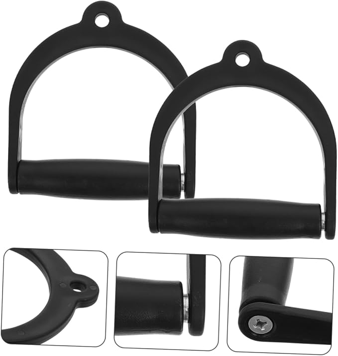 2pcs Workout Handles Ergonomic Cable Attachments for Strength Training Equipment Fitness Handles for and Home Gym Use