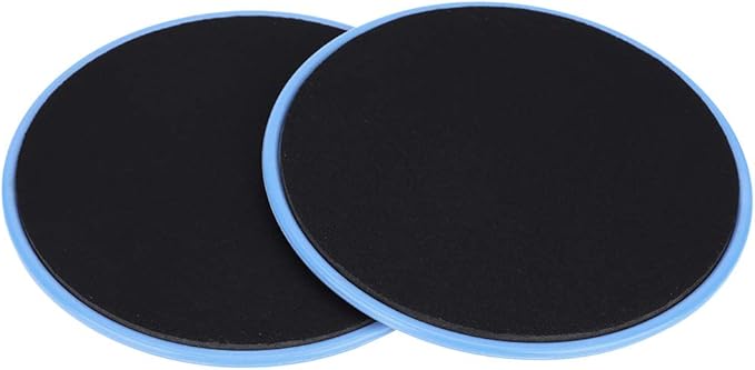 Exercise Sliding Discs 2 Pack Fitness Core Sliders Full Body Workout Equipment for Home Gym Yoga Physical Therapy Dark Blue 7 Inch