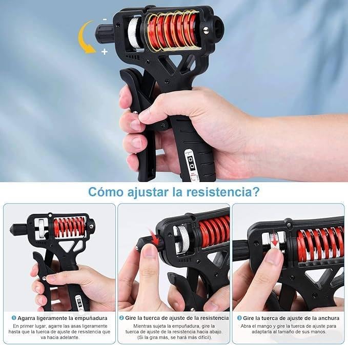Grip strength trainer, Grip strength enhancer, Adjustable resistance 11-350 pounds (5-160 kilograms),Hand gripper strengthener can quickly strengthen the wrist, forearm and fingers, which is helpful for hand treatment and strength recovery