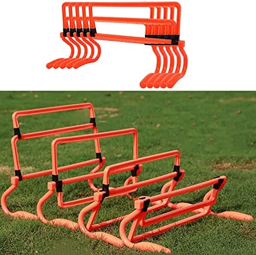 Zerone 5Pcs Speed Hurdles Football Soccer Training Adjustable Hurdles Speed Training Equipment