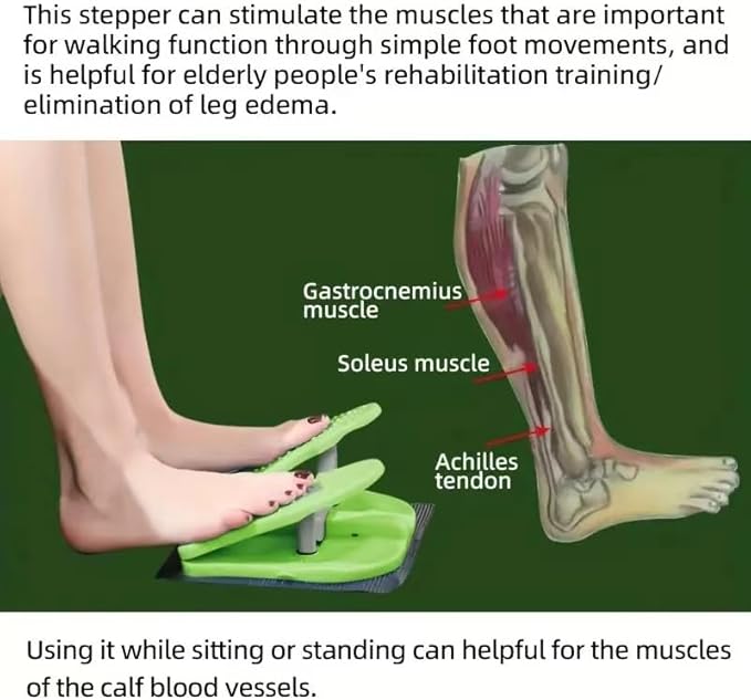 Simple Leg Exerciser While Sitting for Seniors Foot Pedal Exerciser