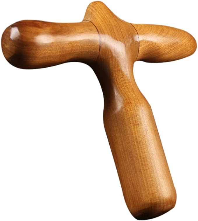 Lurrose Hand Tools Thai Massage Tools Wooden Stick Massager Point Tool Chinese Health Baoding Fitness Balls Health Exercise Stress Balls for Men Women Manual Massage Balls