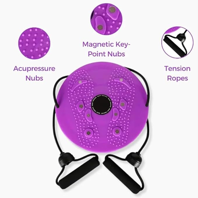 2026 New Waist Sculptor with Arm Bands, 360° Rotation Waist Sculptor Twister, Waist Twister Machine Exercise, Twist Board for Exercise, Legs, Buttocks, Hip Exercise