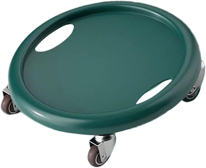 Core Slider Abdominal Training Tool Workout Sliding Disc Ab Slider with 4 Rollers Portable Exercise Equipment for Home Gym Fitness Training Dark Green