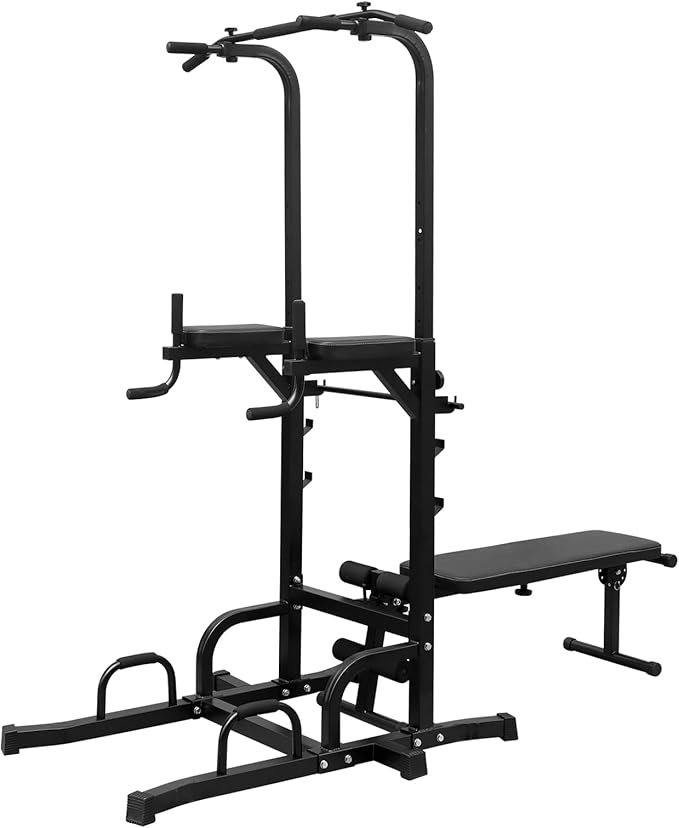 Dip Bar Calisthenics Equipment Workout Dip Station, Strength Training Dip Stands, Pull Up Dar Free Standing, Pullup Bars For Home, Workout Tower, Dip Station With Bench