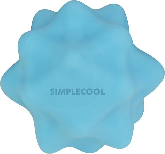 Small Spiky Massage Ball Trigger Point Massage Tool. Solid Bumpy Massager Balls for Deep Tissue Myofascial Release Hand Foot Plantar Fasciitis Pain Relief Knots Acupoint Yoga Fitness. 2.2×2.1in (Blue)
