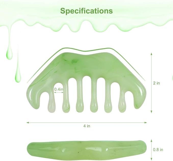 2pcs Massage Comb, Guasha Scraping Scalp Comb, Multi-Functional Handheld Head Massage Tool, Meridians Massager for Head Caring, Relaxation, Physical Therapy, Acupoint Treatment - Plastic Material