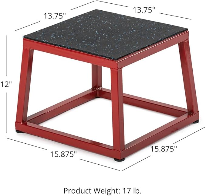 Titan Fitness Pro-Duty Plyometric Box Set, Anti-Slip Plyo Box Jump Platform, Home Gym Strength Training