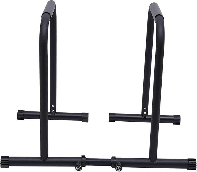 Dip Bar, Adjustable Parallel Bars for Home Workout, Dip Station with 440lbs Loading Capacity, Heavy Duty Parallel Bars Workout Equipment for Calisthenics, Strength Training