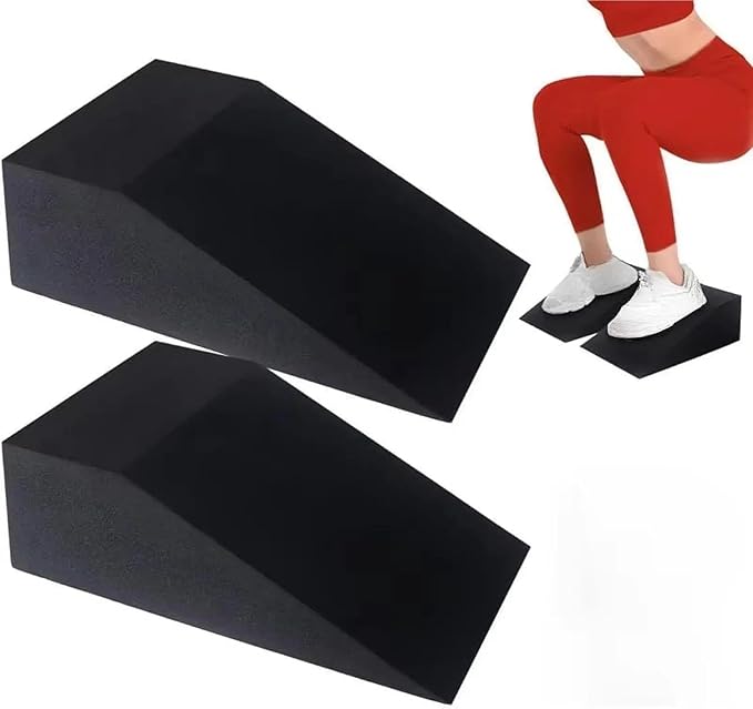 Yoga Foam Wedges 4Pieces Squat Wedge Block Board for Weightlifting Home Gym Bodybuilding Fitness Tight Calves