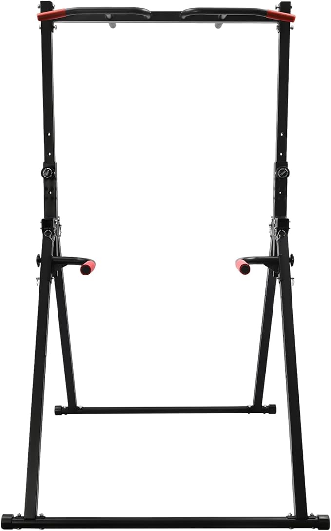 Pull Up Bar, 440lbs Triangular Pull Up Station, Multifunction Workout Pull Up Tower Station Gym Strength Training Equipment w/Height Adjsutable for Gyms Sports Centers & Home