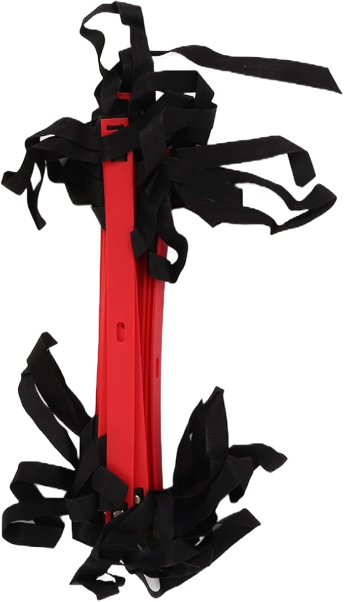 7M 14 Rung Agility Ladder, Fixed Distance PP Material Training Equipment with Angle for Soccer Football Fitness Speed Training