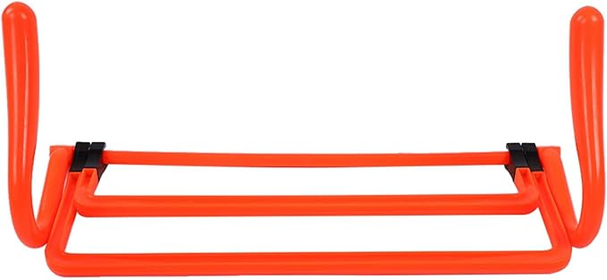 Football Soccer Training Adjustable Hurdles for Enhanced Agility Speed in Bright Orange for Soccer Players, Set of 5