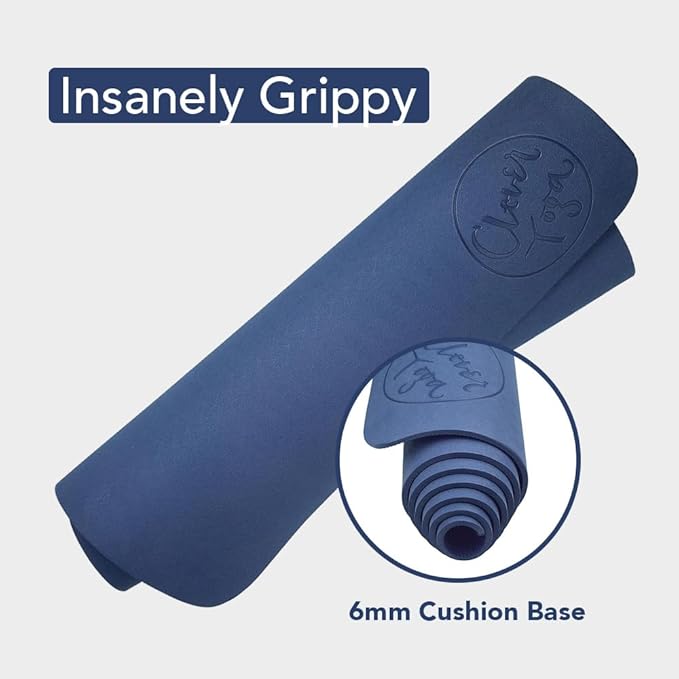 Premium Clever Yoga Mat - Extra Long Yoga Mat Suitable For All Yoga Types - Workout Mat For Home Or On The Go - Includes Our Perfect Fit Mat Bag