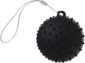 Grip Ball with Cord Hand Grip Strength Trainer Massage Relief Finger Hand Grip Massage Squeeze Hand Stress, Diameter: approx.70mm, Black