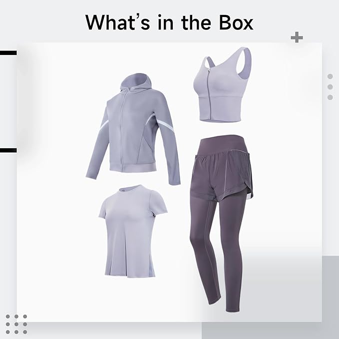 Four-Piece Yoga Set, Anti-Pilling, Breathable Pilates Workout Wear For Women, Includes Shorts, Pants, Jacket, And Bra Top, Xxl Black, Material Ideal For 110 To 330, 5 Ft To 5 Ft 11 In