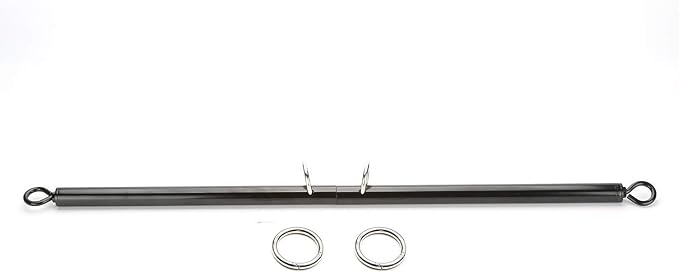 Sovyime Black Portable Exercise Spreader Bar, Restore Pilates Sports Aid Training Fitness Gear Pilates Aid Kit, Home Yoga Gym Kit (Black)