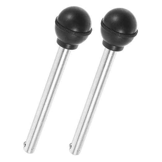 2Pcs Weight Stack Pin for Fitness Equipment Sturdy Steel Ball Head Loading Pins Gym Weight Machine Attachment for Strength Training and