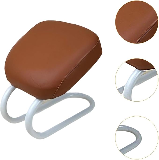 Kneeling Meditation Stool Seat Ergonomic Adults Gift, Sturdy Women Portable Prayer Bench, Meditation Bench for Yoga Studio, Brown