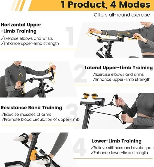 Stationary Bikes for Home Gym, Exercise Bike/Pedal Exerciser Bike with Adjustable Height for Home Exercise Bike Total Body