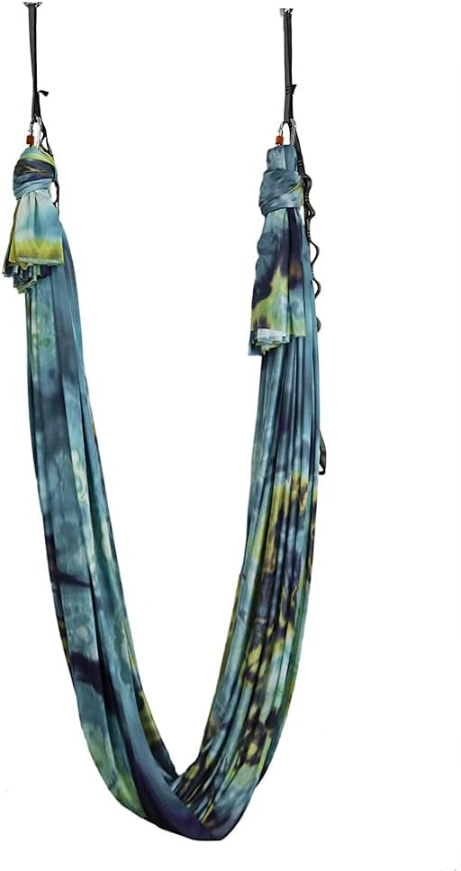 Aerial Yoga Hammock Aerial Pilates Silk Yoga Swing Set Inversion Equipment include daisy Chain, Pose Guide 5.5 yards