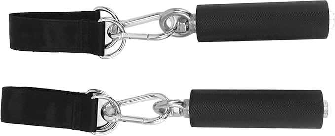 EVTSCAN Cable Handle TPR Rubber Coated Grip Straight Gym Equipment Attachment Weightlifting Exercise with Anti Slip Design for Strength Training and Aerobic Workouts Home and Travel Use