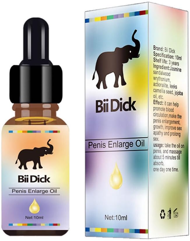 Massage Oil for Men, Male Enlarger Oil Leech Oil Natural Dick Growth Oil Fast Big Thick Long for Men Increase Oil 10ML