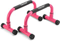 Push Up Bar, Parallettes Bars For L-sit & Dip, Heavy-Duty No Wobbling Parallel Bars Stand For Handstands, Full Planche, Calisthenics, 9.5in High Workout Stands for Home Fitness Training