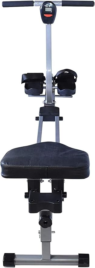 Fitness Rowing Machine X Series HD Foldable Rower for Home Use, with 12 Adjustable Resistance Hydraulic System, LCD Monitor and Comfortable Seat Cushion