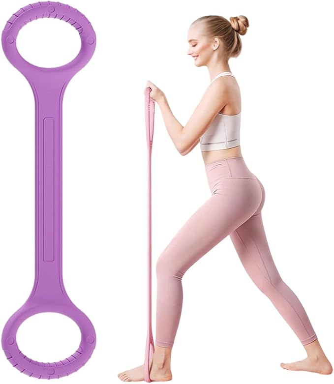 Figure 8 Resistance Band with Handles,Arm Back Training Elastic Ropes Shoulder Training Elastic Ropes Exercise Equipment for Yoga,Pilates, Stretching