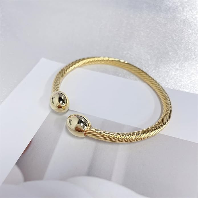 NewZenro Elegant Magnetic Bracelet Copper Magnets Bangle For Women Men Gifts for Father's Day