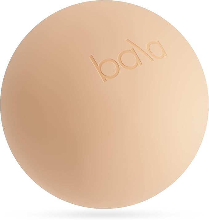 Bala Pilates Ball, Non-Weighted Exercise Ball - Small 8" Yoga Ball for Barre, Stretching, Strength & Core Training - Workout Accessory with Mini Pump for Home Gym & Fitness Routines - 100% PVC