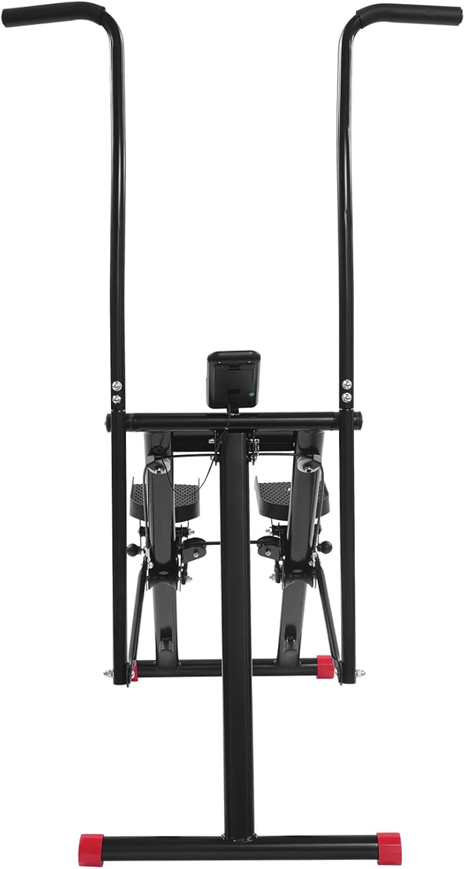 Stair Stepper Machine for Home, 220 lbs Capacity Full Body Workout Equipment with LCD Display, 3-Level Adjustable Pedals & Handles, Compact Climber Machine for Cardio Fitness