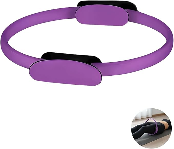 5 Pcs Pilates Loop, Ball and Resistance Bands Set, Home Workouts Kit with Guide and Present Box, Includes 15 in Pilates Loop and Ball