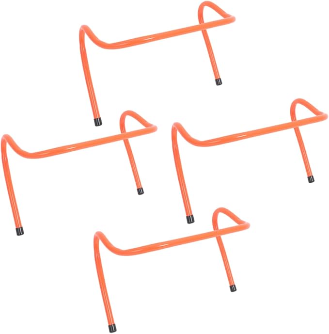 Toyvian 4Pcs Sports Training Hurdles Durable Agility Equipment for Footwork Speed Drills for Track Football and Jumping Training