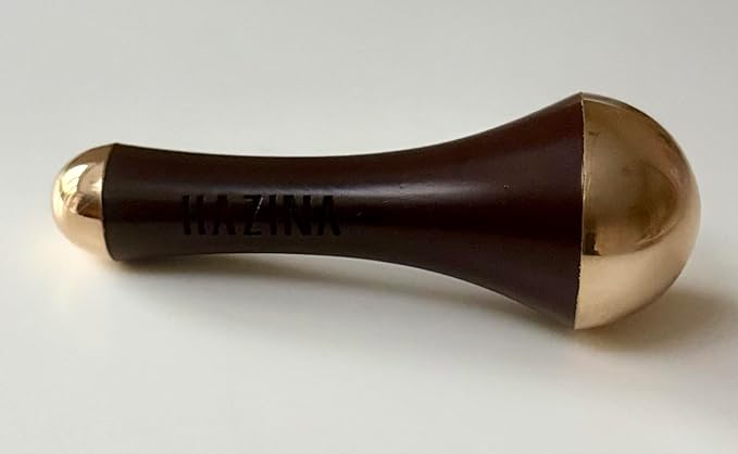 Hazina Kansa Wand, Ayurvedic Facial Massage Tool, Copper-Tin Alloy, for Skincare, Circulation, Lymphatic Drainage