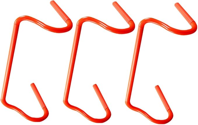 3pcs Detachable Agility Speed Training Hurdles PVC Portable Sports Equipment for Soccer Basketball Football Drills and Athlete Fitness