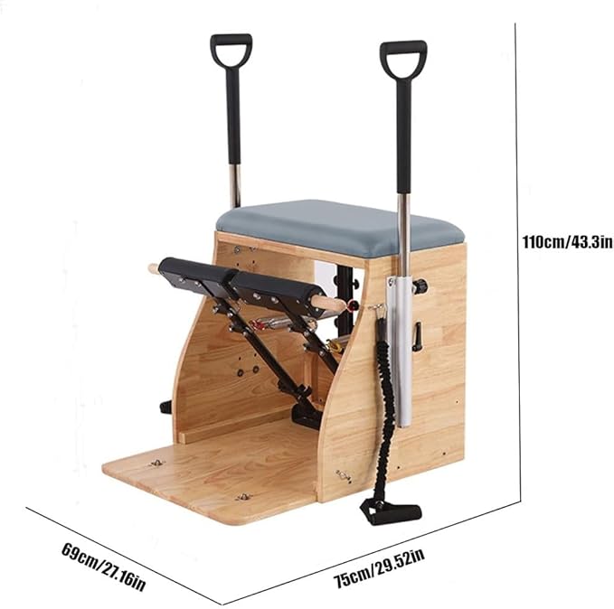 Pilates Combination Chair, Pilates Fitness Equipment, Pilates Reformer for Home and Studio Use